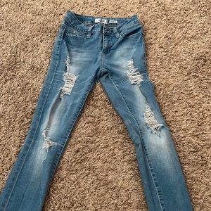 ymi jeans, women’s size 3/26, mid rise, light blue
